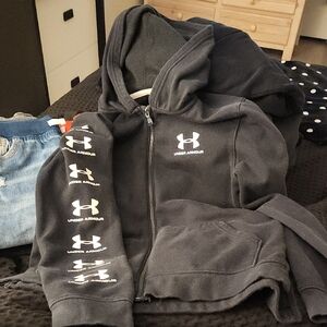 Under Armour Kids Charcoal Hoodie Jacket